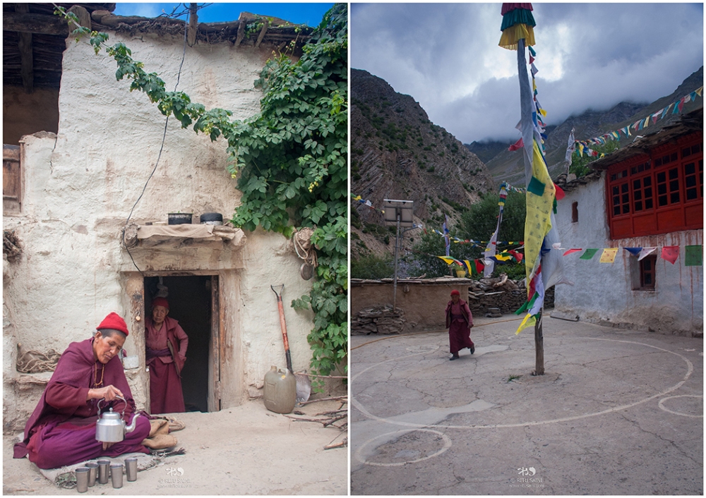 Nuns at Charang Rangrik Monastery