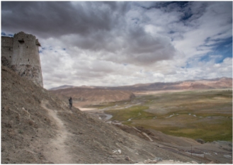 Hanle valley from the Monastery
